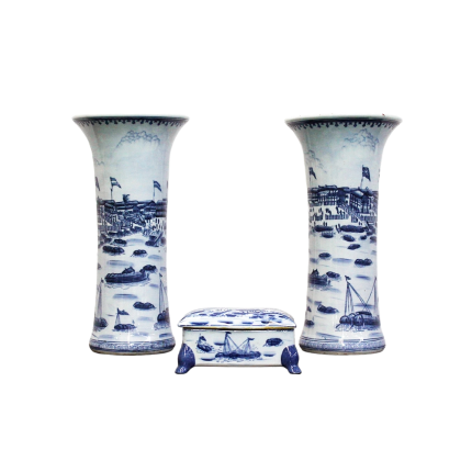 Conjunto de porcelana oriental